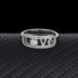 Silver Cubic Zirconia Love Band Ring 70100017