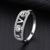 Silver Cubic Zirconia Love Band Ring 70100017