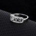 Silver Cubic Zirconia Love Band Ring 70100017