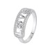 Silver Cubic Zirconia Love Band Ring 70100017