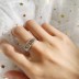 Silver Cubic Zirconia Love Band Ring 70100017