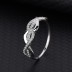 Silver Cubic Zirconia Band Ring 70100025