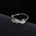 Silver Cubic Zirconia Band Ring 70100025