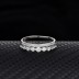 Silver Cubic Zirconia Band Ring 70100026
