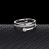 Silver Cubic Zirconia Band Ring 70100033