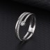 Silver Cubic Zirconia Band Ring 70100033