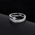 Silver Cubic Zirconia Band Ring 70100033