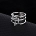 Silver Cubic Zirconia Band Ring 70100036