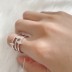 Silver Cubic Zirconia Band Ring 70100036
