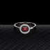 Silver Cubic Zirconia Ladybug Insect Ring 70100038