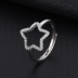 Silver Cubic Zirconia Star Band Ring 70100040