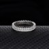 Silver Cubic Zirconia Band Ring 70100043
