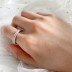 Silver Cubic Zirconia Band Ring 70100043