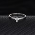 Silver Cubic Zirconia Cross Band Ring 70100044