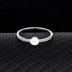 Silver Cubic Zirconia Circle Band Ring 70100053