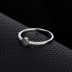 Silver Cubic Zirconia Circle Band Ring 70100053