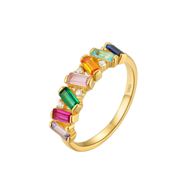 Silver Cubic Zirconia Band Ring 70100059