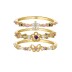 Silver AB Colorful Cubic Zirconia Band Ring 70100062