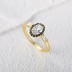 Silver Cubic Zirconia Oval Band Ring 70100070
