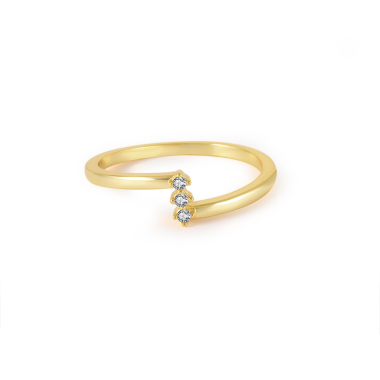 925 Sterling Silver Zirconia Band Ring 70100084