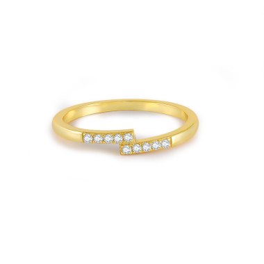 925 Sterling Silver Zirconia Band Ring 70100085