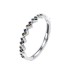 925 Sterling Silver Vintage CZ Band Rings 70100087