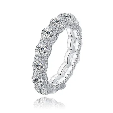 925 Sterling Silver Full Cubic Zirconia Ring 70100091