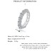925 Sterling Silver Full Cubic Zirconia Ring 70100091