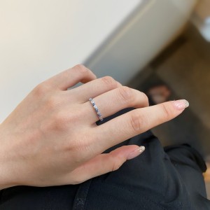 925 Sterling Silver CZ Evil Eye Band Rings 70100093