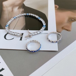 925 Sterling Silver CZ Evil Eye Band Rings 70100093 925 Sterling Silver CZ Evil Eye Band Rings 70100093