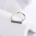 Simple Zirconia Line Band Rings 70100098