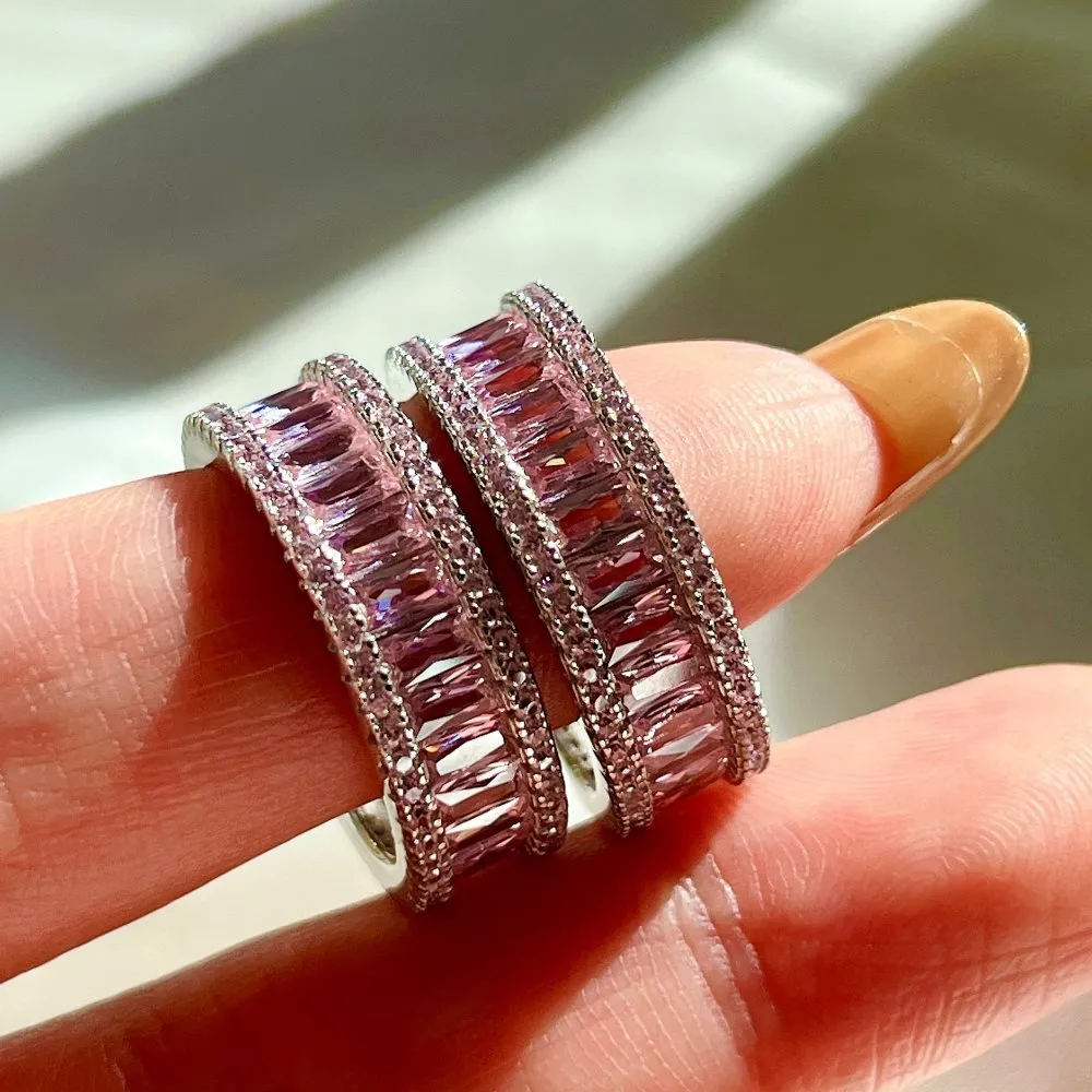 925 Sterling Silver Zirconia Band Stackable Ring 70100102 - image1