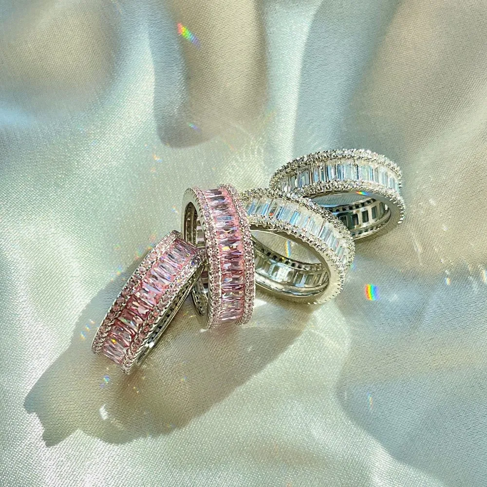925 Sterling Silver Zirconia Band Stackable Ring 70100102 - image2