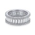 925 Sterling Silver Zirconia Band Stackable Ring 70100102