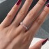 Shiny Love Heart Zirconia Band Ring 70100106