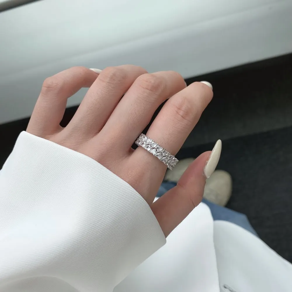 Full Love Hearts Zirconia Band Ring 70100108 - image1