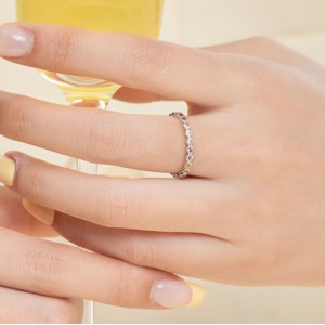 Rainbow Bubble Zirconia Band Ring 70100109