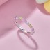 Shiny Rainbow Bubble Zirconia Band Ring 70100110