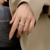 Shiny Zirconia Cluster Band Ring 70100111