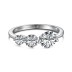 Stylish Zirconia Cluster Band Ring 70100112