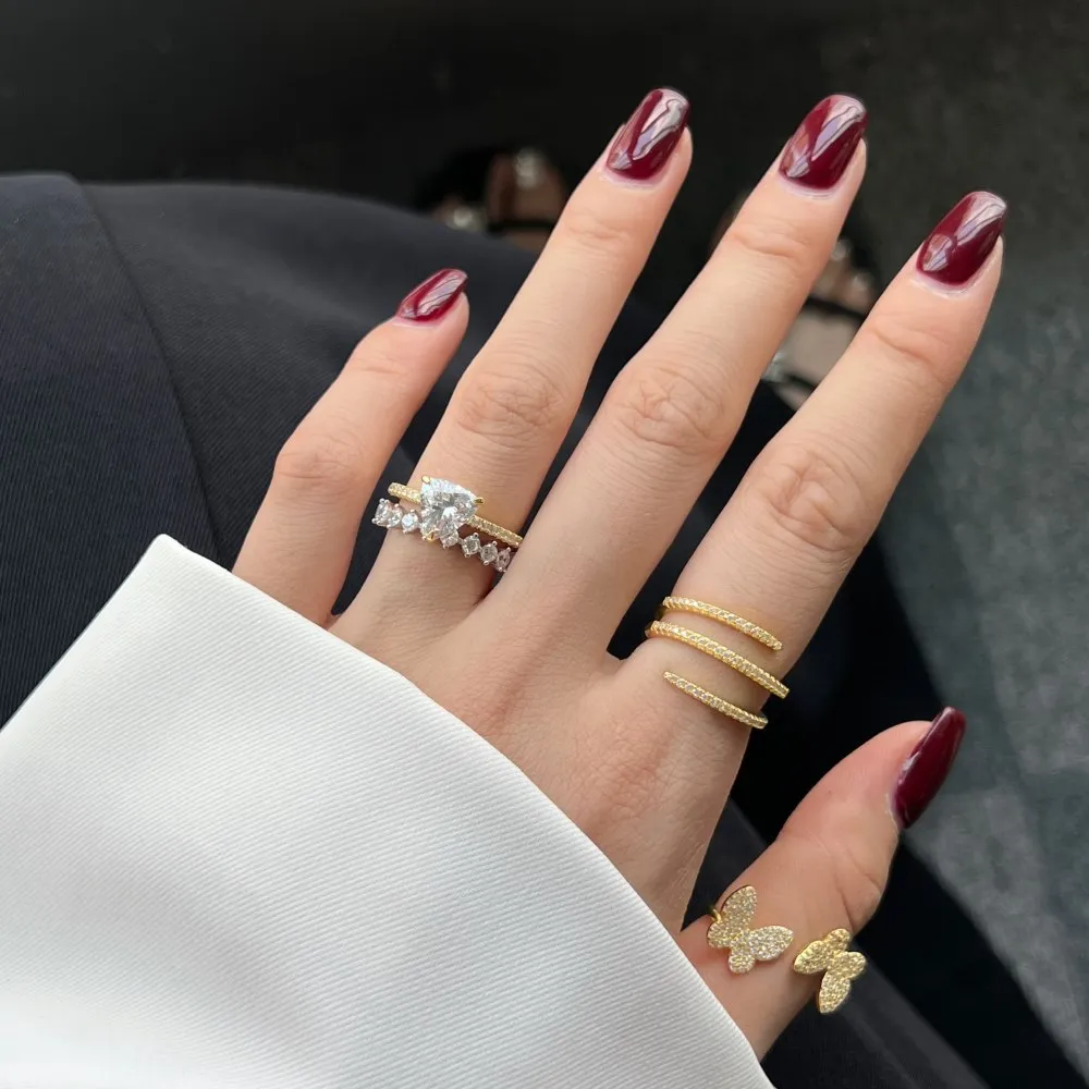 Unique Spiral Zirconia Band Ring 70100113 - image1