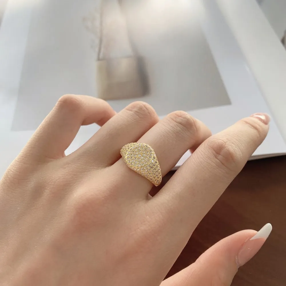 Punk Round Zirconia Band Ring 70100115 - image1