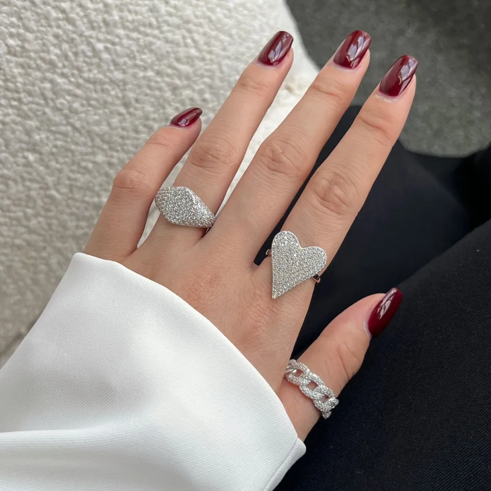 Punk Round Zirconia Band Ring 70100115 - image2