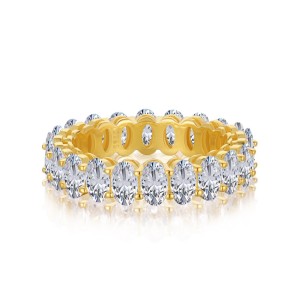 Full Oval Cut Zirconia Band Ring 70100118