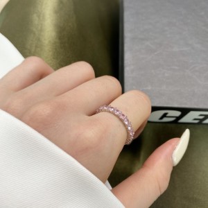 Sparkle Round Zirconia Band Ring 70100120