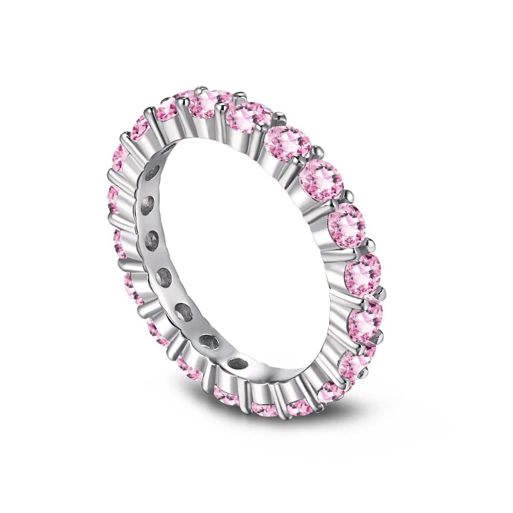 Sparkle Round Zirconia Band Ring 70100120