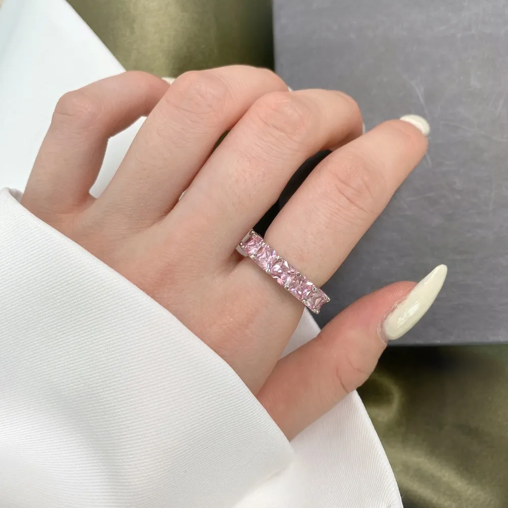 Shiny Sapphire Zirconia Eternity Band Ring 70100122 - image1