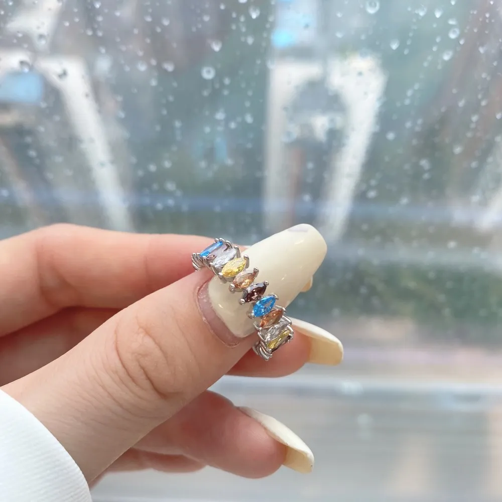 Shiny Mariquise Zirconia Band Ring 70100123 - image1