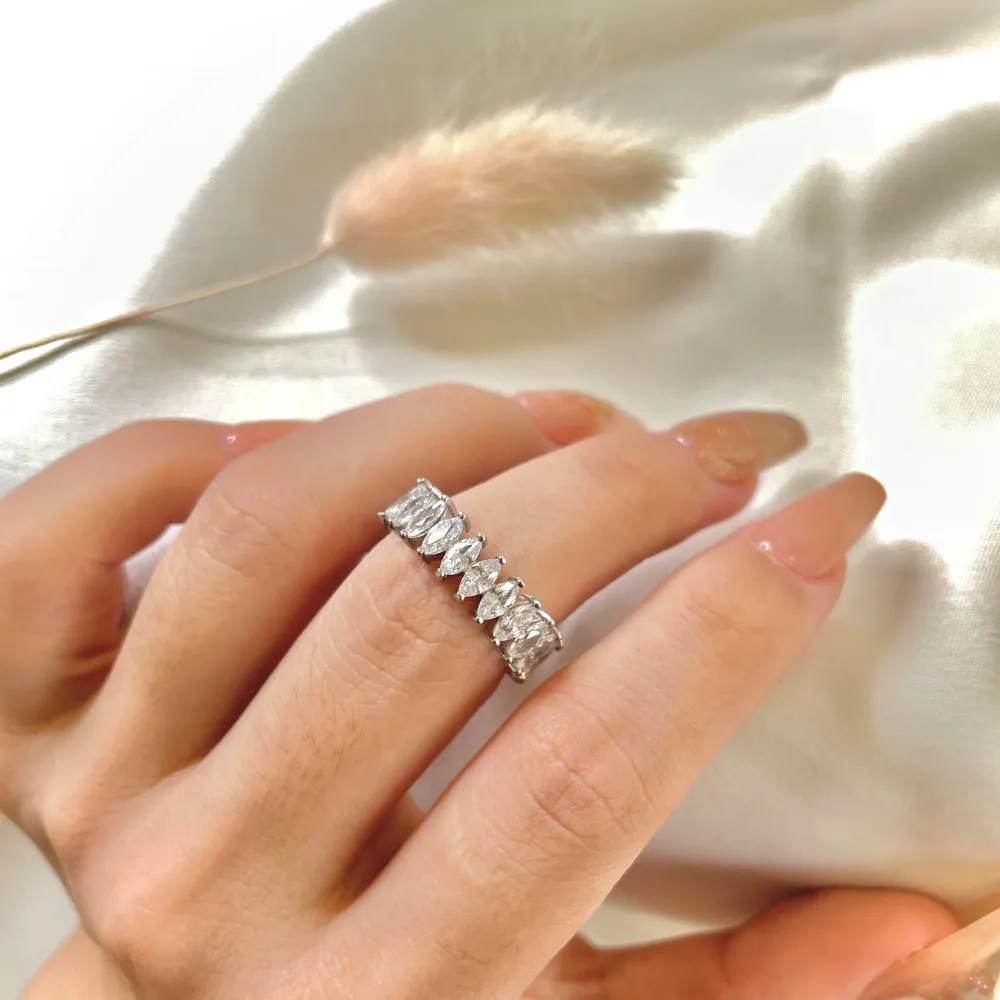 Shiny Mariquise Zirconia Band Ring 70100123 - image3