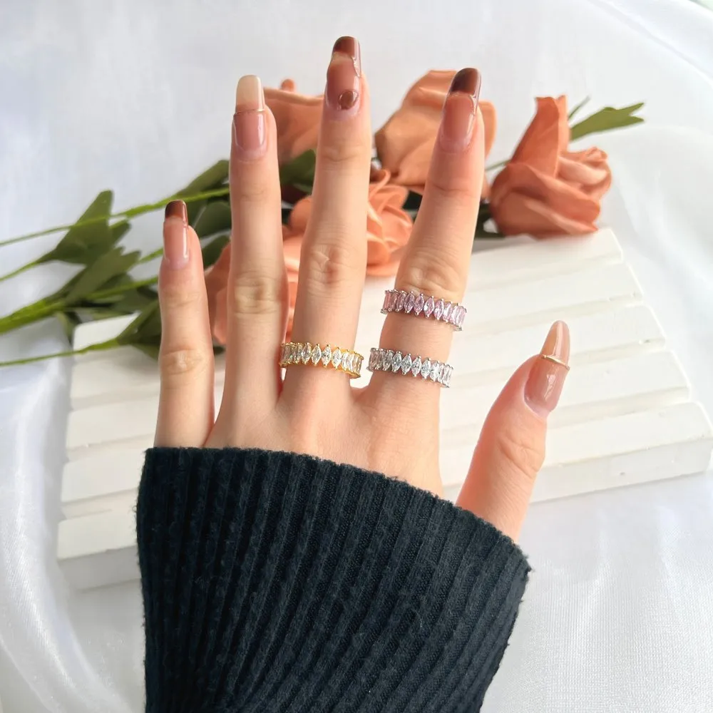Shiny Mariquise Zirconia Band Ring 70100123 - image4